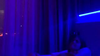 ritafox strips teasingly then fingers her wet pussy