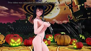 mmd hentai halloween dance party