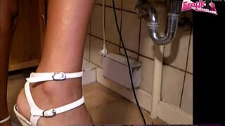 emotional german ebony mom big tits threesome bliss