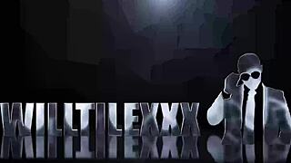 Gothic Tiffany Nacke stretched wide by black monster cocks double