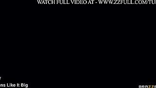 Angela White gets unbound in hotel room, taking deep face fucks and group pounding from Brazzers