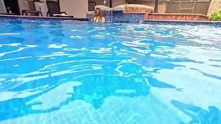 My heart races fucking huge ass milf outdoors in water till creamy cum explosion