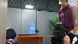 horny secretary in miniskirt bends over for boss's cock 😩🍆💦