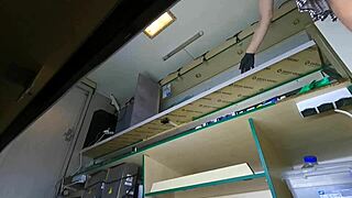 i told that sexy hostess to clean deep but this bitch don't know bout my hidden cam upskirt pov