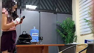 horny secretary in miniskirt bends over for boss's cock 😩🍆💦