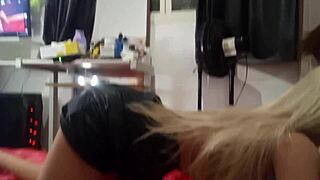 i caught my stepdaughter masturbating outdoors and punished her with my fuck doll toy