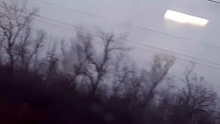 skinny brunette risks orgasm masturbating in jeans on crowded public train