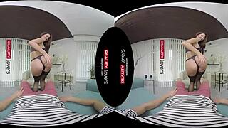 Czech Redhead Delivers Sizzling Blowjob and Cowgirl Ride in Heels and Stockings