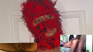 Ebony wife squirts nonstop moaning with eye-rolling orgasms watching hardcore closeups!