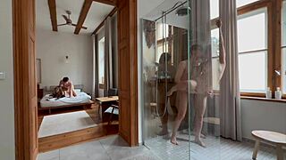 omg these naughty blondes crave group cock sucking and pounding in steamy shower orgy