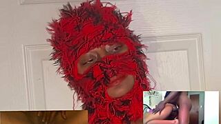 Ebony wife squirts nonstop moaning with eye-rolling orgasms watching hardcore closeups!