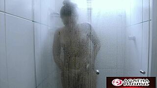 agatha mama's juicy pussy takes massive creampie after workout with her slutty trainer pounding deep