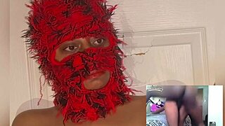 Ebony wife squirts nonstop moaning with eye-rolling orgasms watching hardcore closeups!