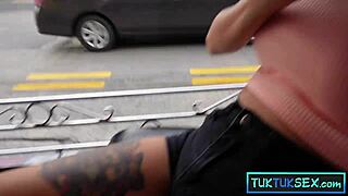 😍 petite thai blonde teen sucks big cock then rides it hard amateur style 🔥