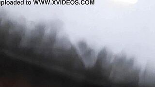 skinny brunette risks orgasm masturbating in jeans on crowded public train