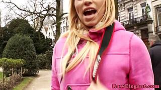 Interracial tourist picked up strips rides cock anally doggystyle pov close up