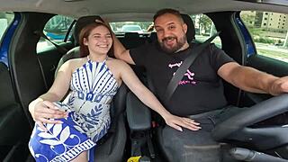 nicole oliveira begs for anal in car on first time with ted