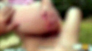 vip4k. tattooed blonde greta foss outdoor forest fuck saves her with hunter's cock!