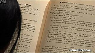 sensual mistress laps slave's wet pussy to orgasm