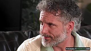 small-breasted teen stepdaughter deepthroats stepdad roughly in therapy