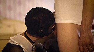 Petite latex slave bends over for monster cock group bang at Hardwerk service.