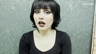 horny goth mavis dracula begs you to fuck her tight pink pussy and cum on feet