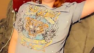 i can't stop watching this pregnant christmas orgasm with insane eye rolling