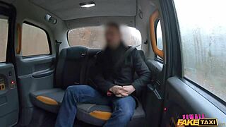 czech babe's tight ass stretched by massive cock in fake taxi pov rough anal pounding cumshot