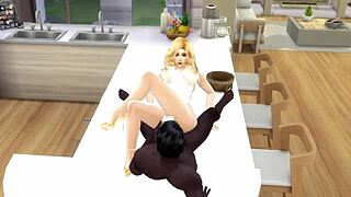 uhh in the sims 4 anniversary i cuckold my blonde wife with bbc creampie game