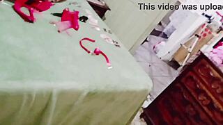 fanny prado's masked toy play with strapon collar