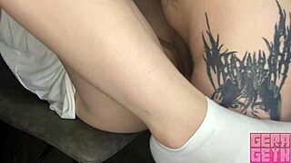 gerageyn wakes up for some early morning romantic sex with deep creampie in her wet pussy