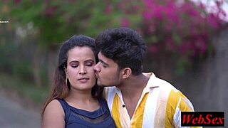 indian girl reunites with love for romantic outdoor sex