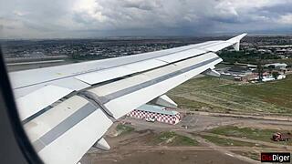 i flash dick on plane girl jerks me to quick cumshot