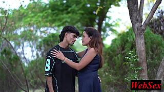 indian girl reunites with love for romantic outdoor sex