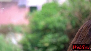 indian girl reunites with love for romantic outdoor sex