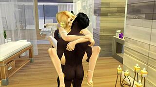 uhh in the sims 4 anniversary i cuckold my blonde wife with bbc creampie game