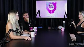 Mary red queen's sheer red tease in bora cast compilation with bruna carlos