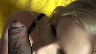 Slutty blonde wife cheats with bbc stretching her tight pussy wide open
