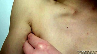 Japanese fetish babe uses food on armpits feet for oily handjob