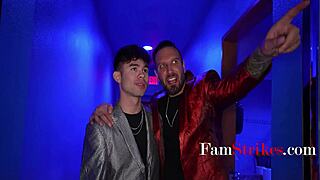 Stepdad-Stepbro, don't tell the family I'm a stripper or else I'll fuck you both? Ronnie Violet Quinton James Enzo East