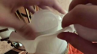 i just wanted to change that bulb but she pounced on my throbbing dick instead craving every inch