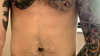 guy loses control jerking hard in public bathroom till orgasm hits
