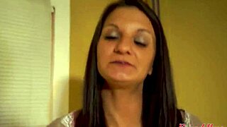 Petite Brunette Peyton Deepthroats Big Cock Before Pussy Pounding and Facial