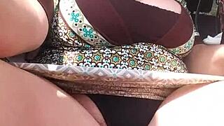 check my pussy up close in the truck while groping these tits 👀🍑💦