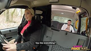 Fake taxi lady gang: big tits driver rides cock hard?
