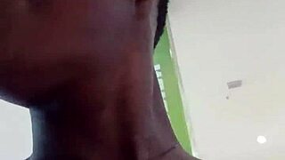 Nigerian bitch sneaks to west hills mall bathroom for frantic outdoor-style masturbation session