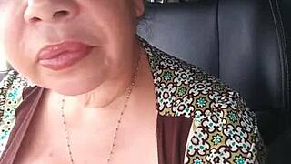 check my pussy up close in the truck while groping these tits 👀🍑💦