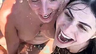 Holidays In Barcelona: Kaitlyn Katsaros ARMPIT LICK Slave Gagging Outdoor!!