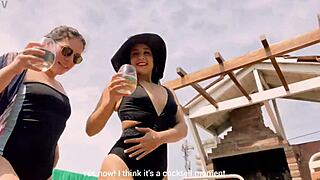 oh man drinking all that yellow pee from april's big ass on the terrace nonstop