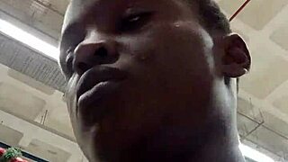 Nigerian bitch sneaks to west hills mall bathroom for frantic outdoor-style masturbation session